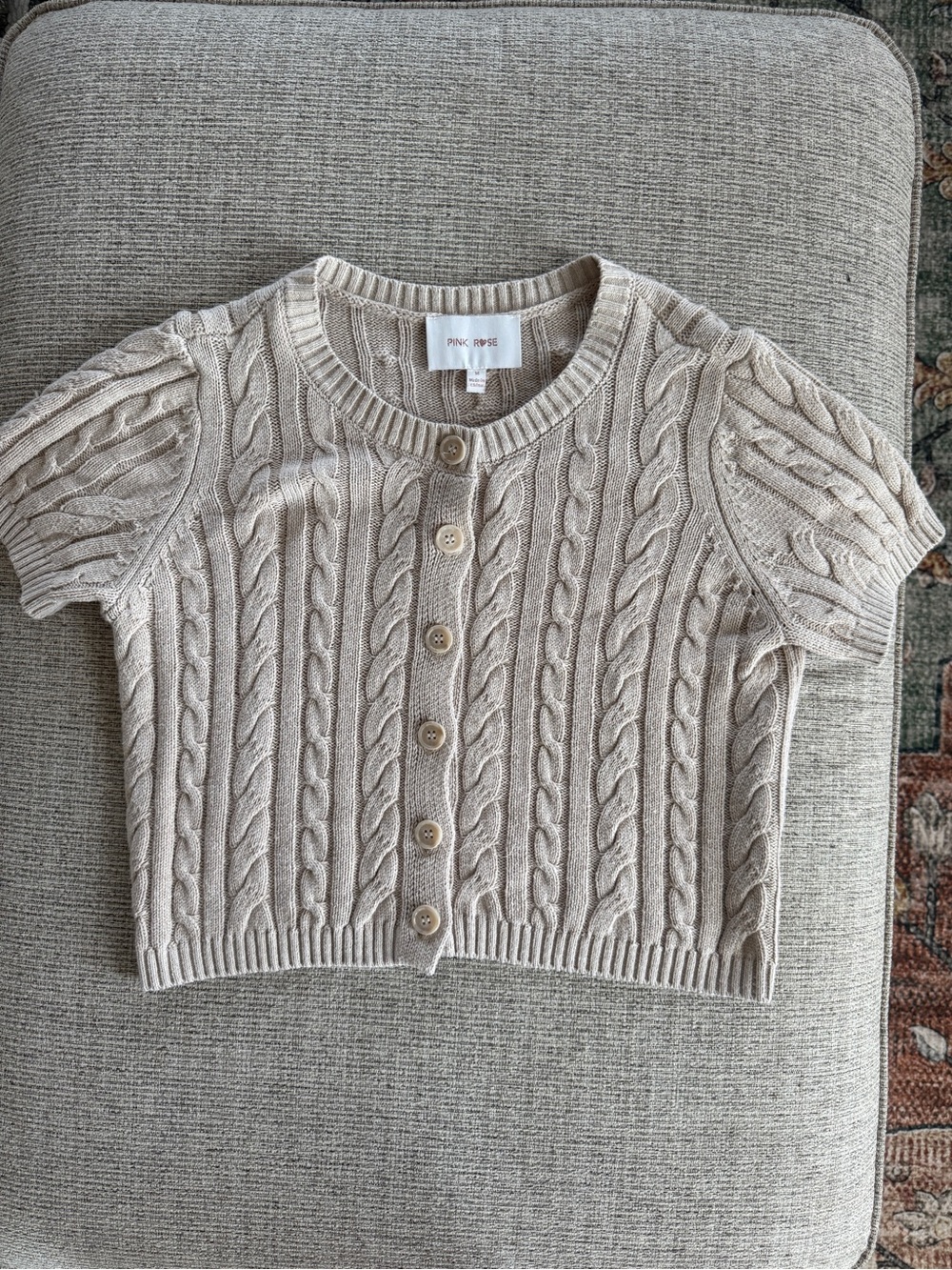 Cropped cardigan sweater size medium